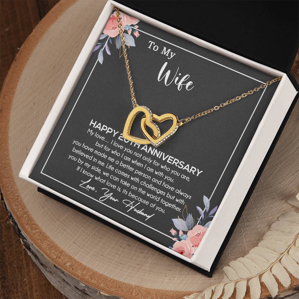20th Anniversary Gift For Wife Necklace, 20 Year Anniversary, 20th Wedding Gift