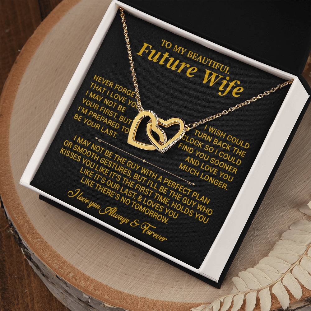 To My Beautiful Future Wife Necklace, Anniversary Birthday Christmas Gift for Her 26_6_Gold