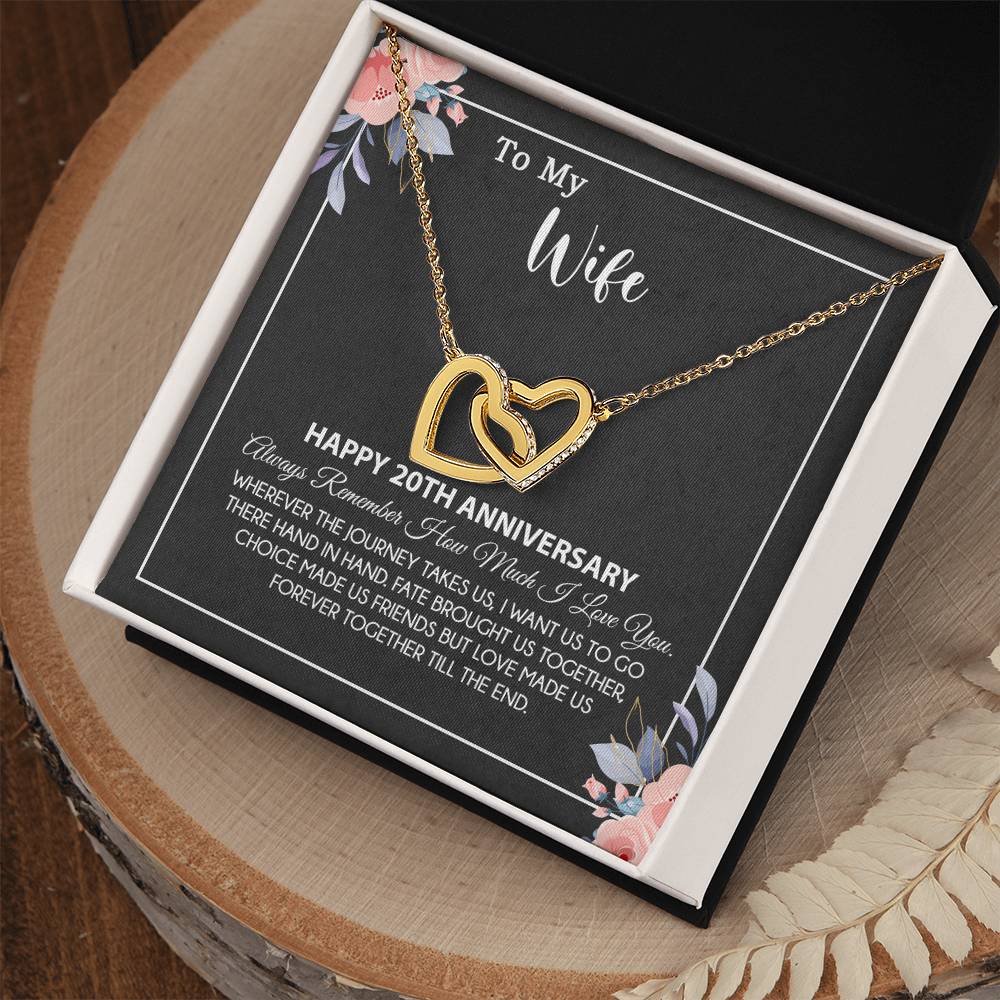 20th Anniversary Gift For Wife Necklace, 20 Year Anniversary, 20th Wedding Gift