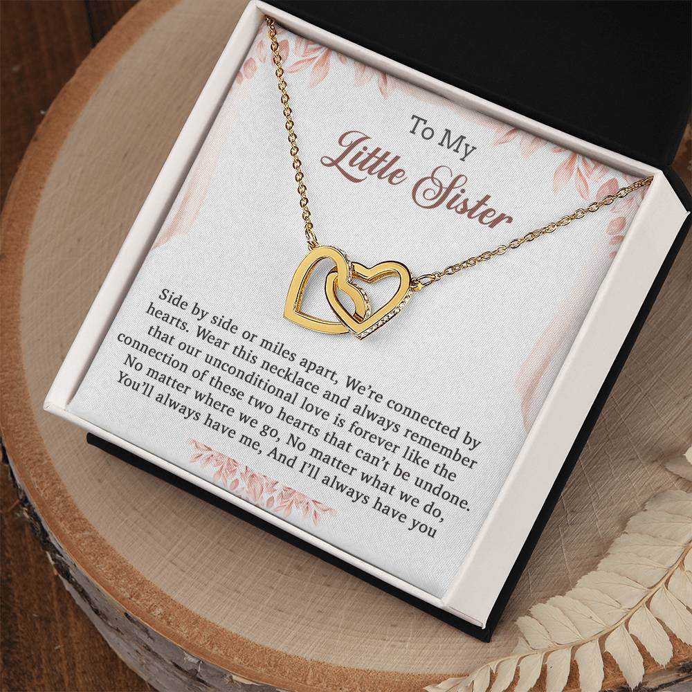 To My Little Sister Necklace, Little Sister Gift, Little Sister Necklace