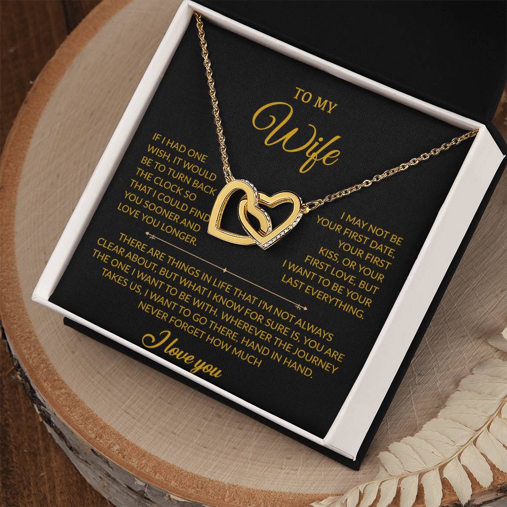 To My Wife Necklace, Gift For Wife, Anniversary Gift For Wife, Necklace For Wife 28_7_Gold