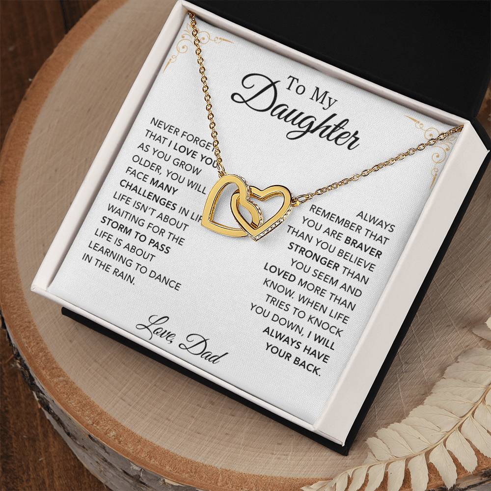 To My Daughter Necklace, Daughter Father Necklace, Daughter Gift From Dad 30_8