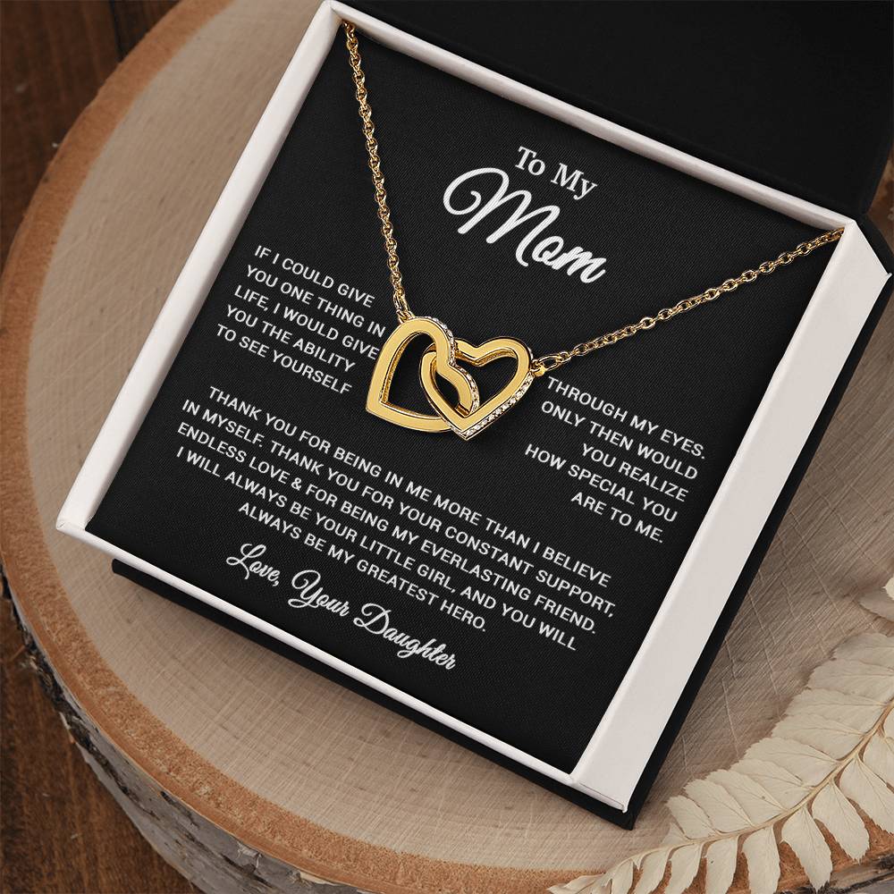 To My Mom Necklace, Sentimental Mother's Day Gift For Mom From Son 30_3_Black