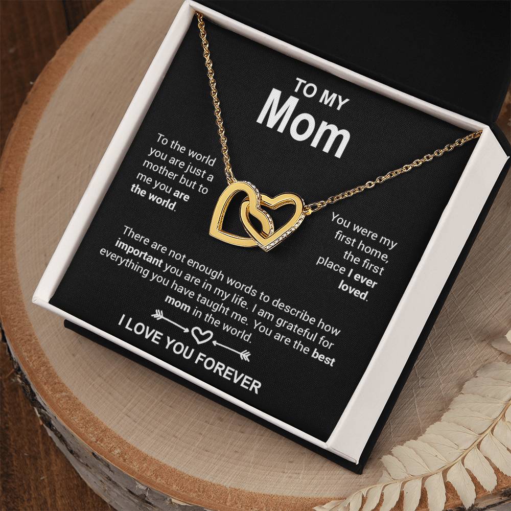 To My Mom Necklace, Mother's Day Gift, Anniversary Gift Valentines Gift