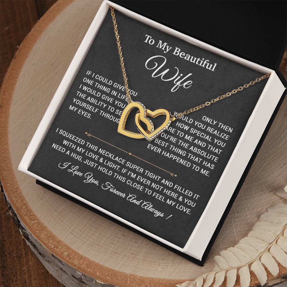 To My Wife Necklace, Gift For Wife, Anniversary Gift,Christmas Gift