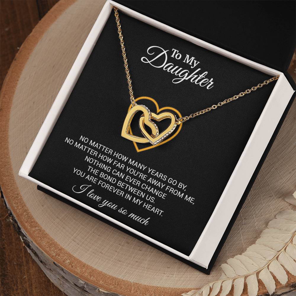To My Daughter Necklace, Gift For Daughter From Dad, Daughter Father Necklace 12_7_Black