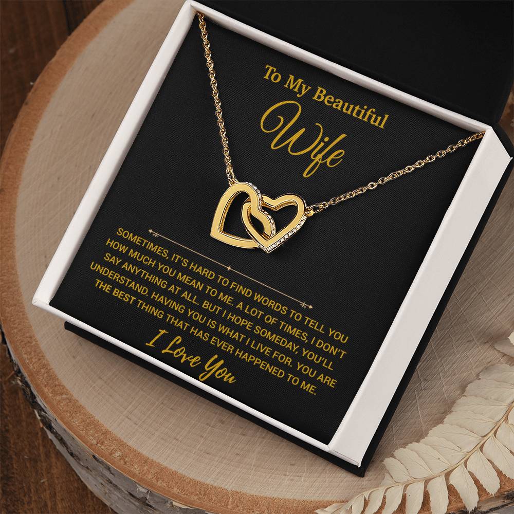 To My Wife Necklace, Christmas Gifts For Women, Anniversary Gift For Wife 19_11_Gold