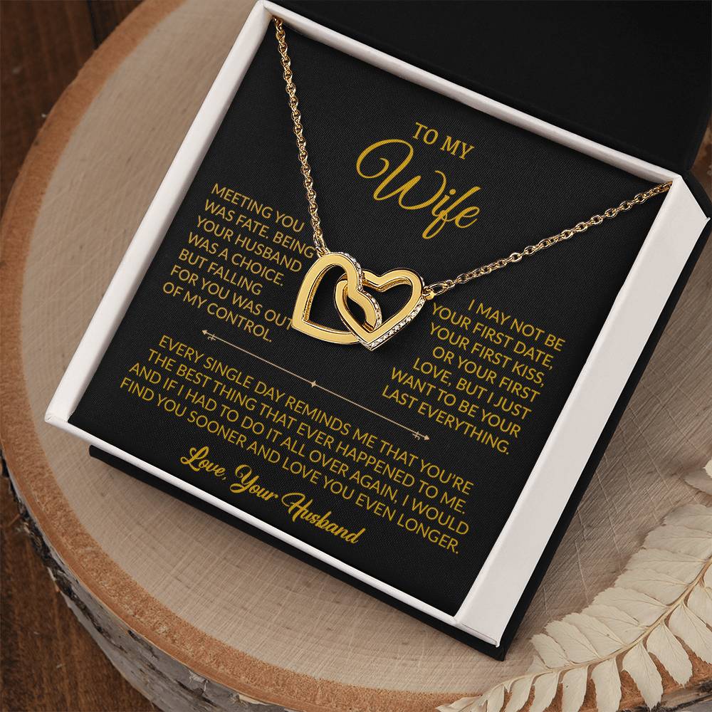 To My Wife Necklace, Gift For Wife, Anniversary Gift For Wife, Necklace For Wife 6_9_Gold