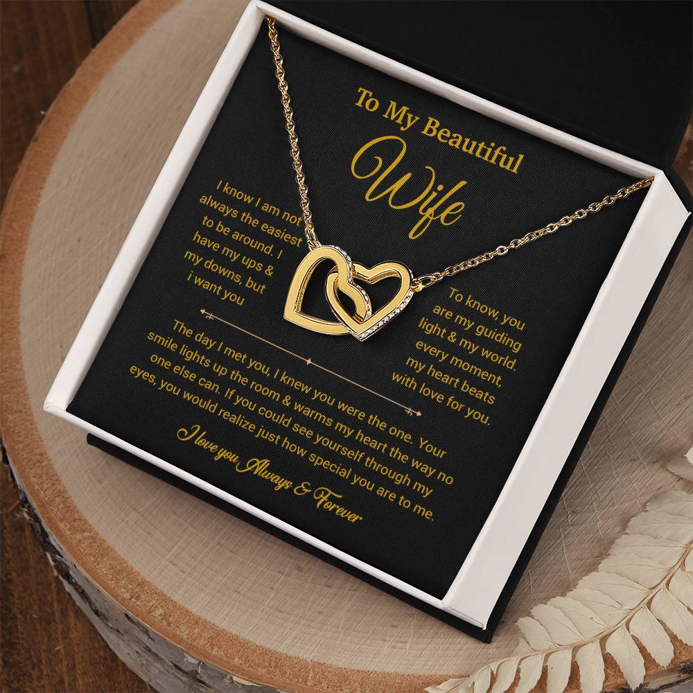 To My Wife Necklace, Gift For Wife, Anniversary Gift For Wife, Necklace For Wife 5_6_Gold