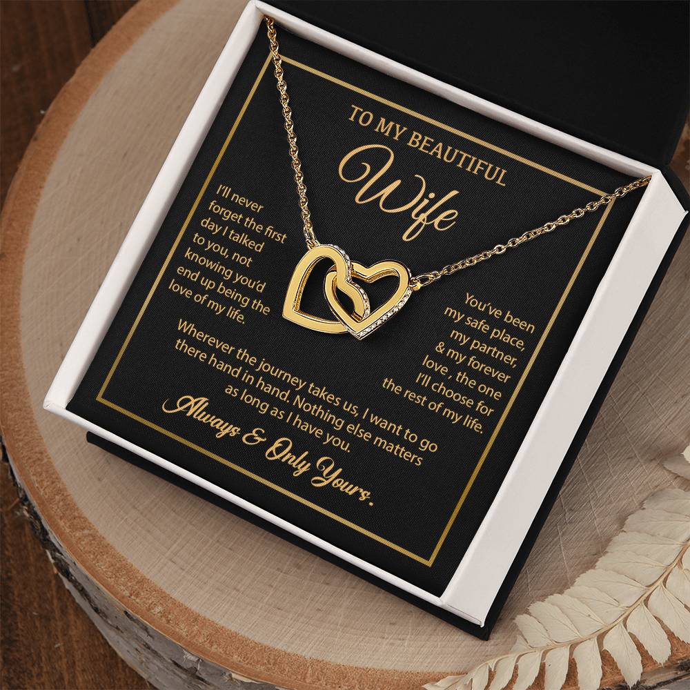 To My Wife Necklace, Gift For Wife, Anniversary Gift For Wife, Necklace For Wife 24_7_Gold