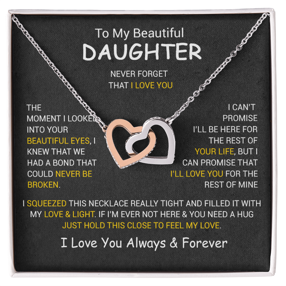 To My Daughter Necklace, Daughter Father Necklace, Daughter Gift From Dad, Mom 3_12
