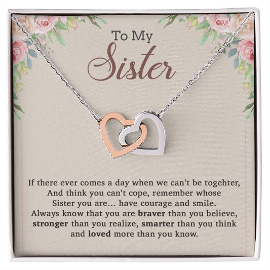 To My Sister Necklace, Brother to Sister, Birthday gift For Sister from Brother 9_12