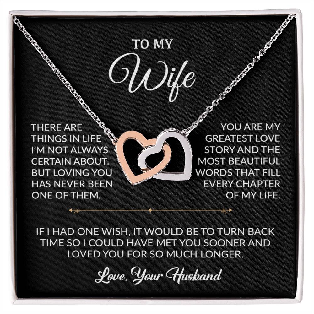 To My Wife Necklace, Gift For Wife, Anniversary Gift For Wife, Necklace For Wife 7_9_Black