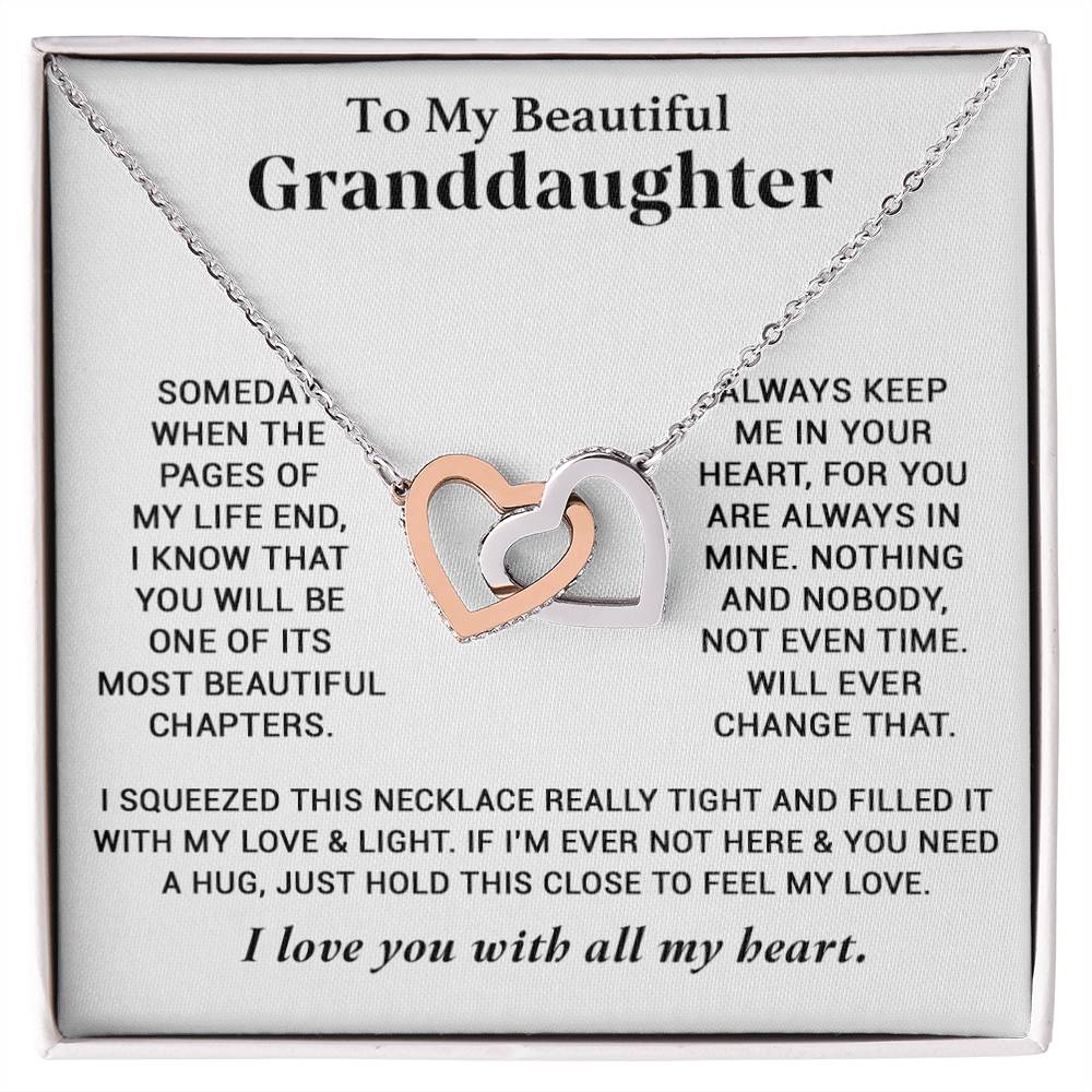 To My Granddaughter Necklace, Granddaughter Gifts From Grandma Grandmother
