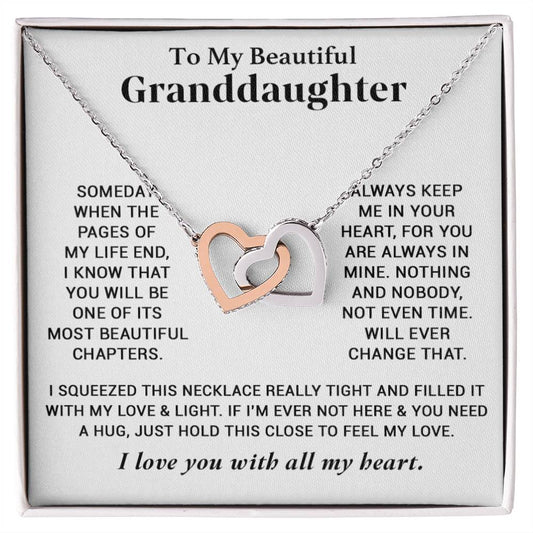 To My Granddaughter Necklace, Granddaughter Gifts From Grandma Grandmother