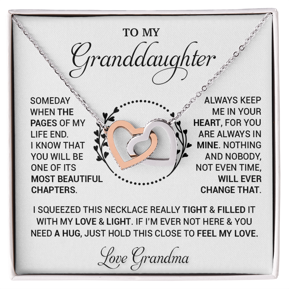 To My Granddaughter Necklace, Birthday Gift For Granddaughter, Birthday Gifts
