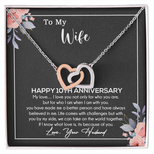 10th Anniversary Gift For Wife Necklace, 10 Year Anniversary, 10th Wedding Gift _11_11