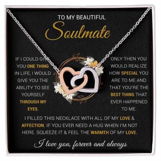 To My Soulmate Necklace Gift For Wife Girlfriend Birthday Anniversary Christmas