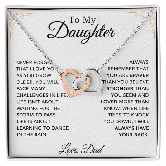 To My Daughter Necklace, Daughter Father Necklace, Daughter Gift From Dad 30_8