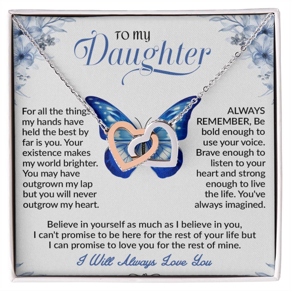 To My Daughter Necklace, Daughter Father Necklace, Daughter Gifts from Dad