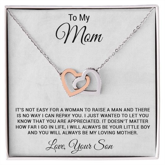 To My Mom Necklace, Mom Gift, Mom Mother's Day Gifts, Mom Gift From Son