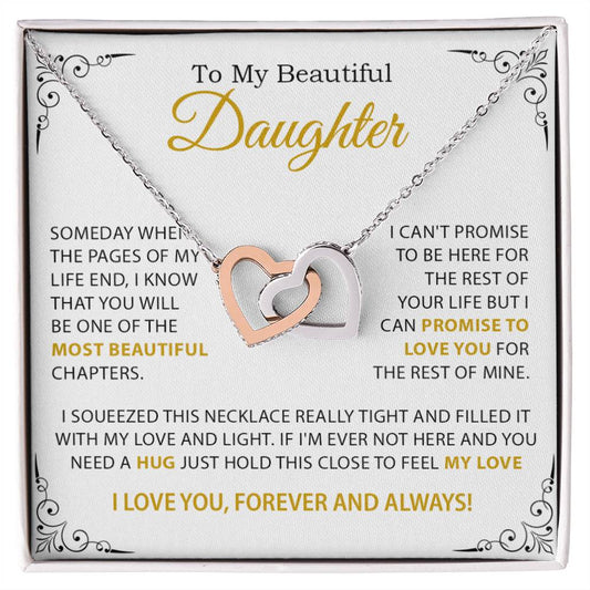 To My Daughter Necklace, Mother Daughter Gifts, Daughter Necklace, Dad Daughter