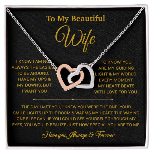 To My Wife Necklace, Gift For Wife, Anniversary Gift For Wife, Necklace For Wife 6_6_Gold