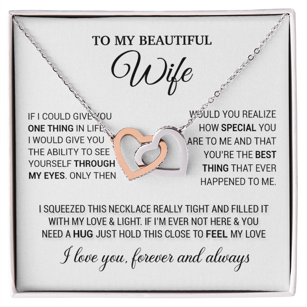To My Wife Necklace, Necklace For Wife From Husband, Birthday Gifts