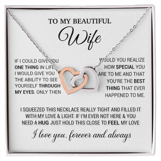 To My Wife Necklace, Necklace For Wife From Husband, Birthday Gifts