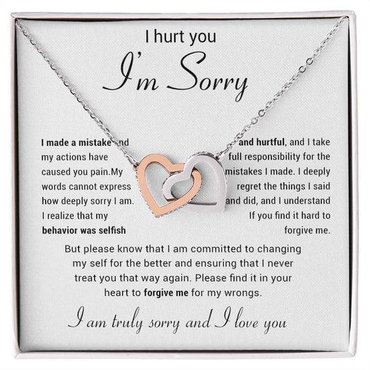 Apology Gift for Her Necklace, Apology Necklace gift, Forgiveness Gift For Wife