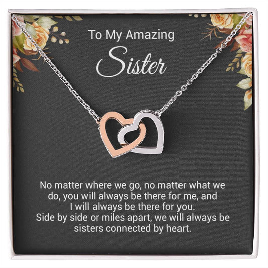 To My Sister Necklace, Birthday Gift For Sister, Sister Christmas Gift