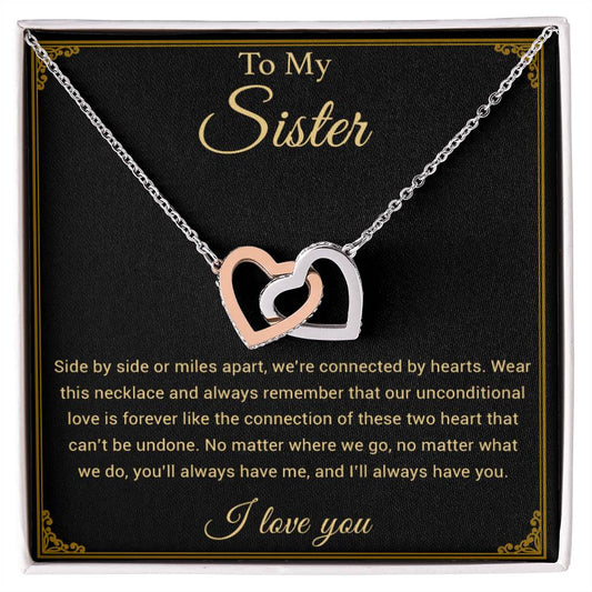 To My Sister Necklace, Brother to Sister, Birthday gift For Sister from Brother