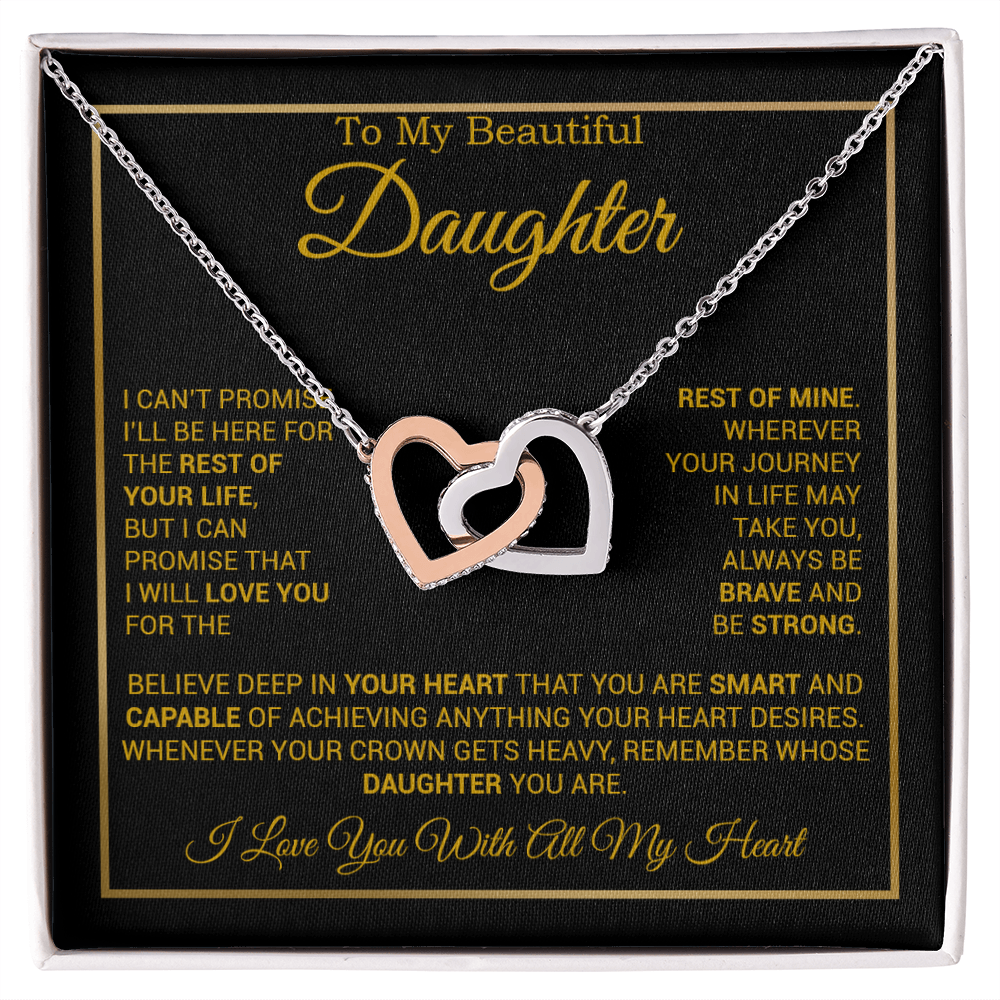 To My Daughter Necklace, Gift for Daughter from Dad And Mom Daughter Necklace