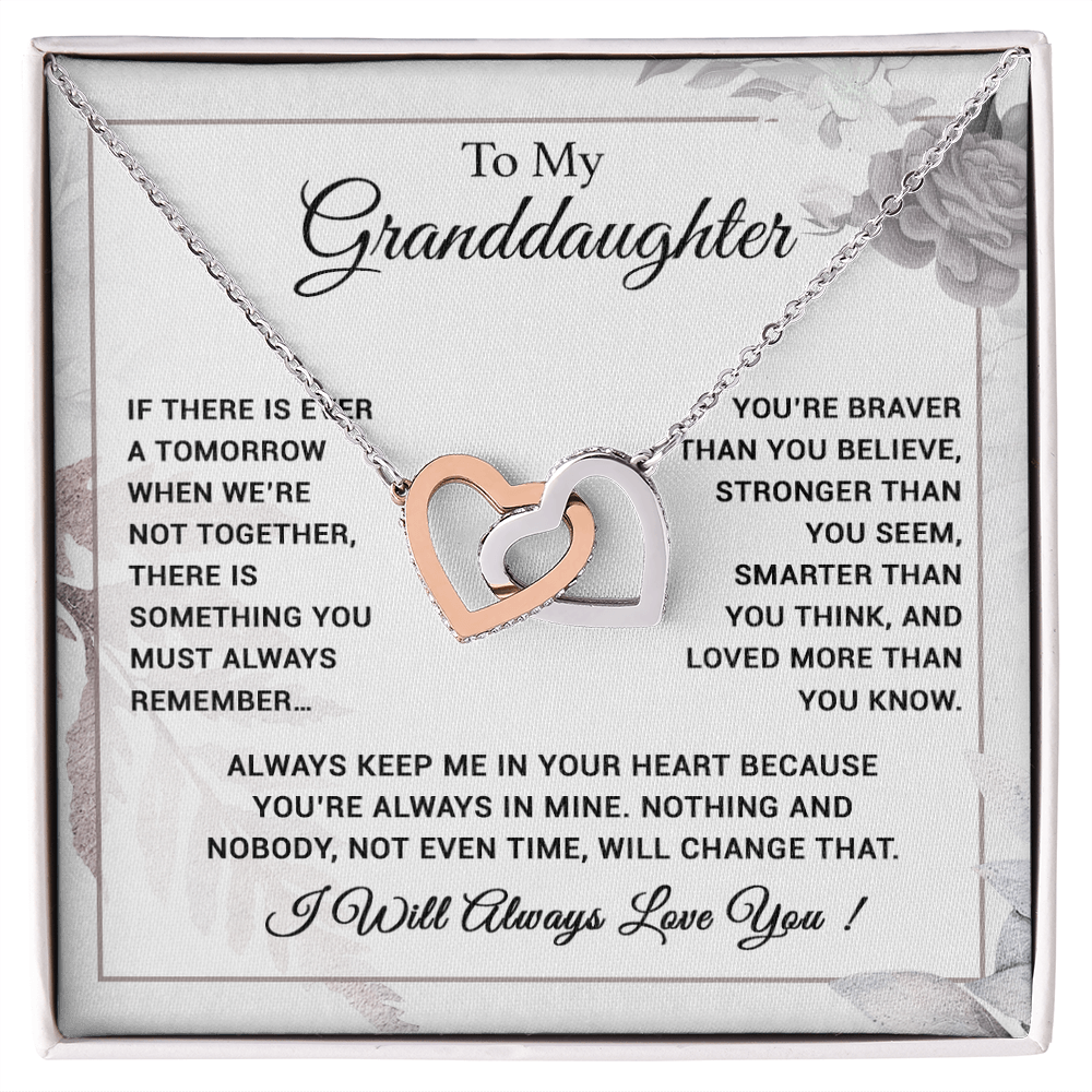 To My Granddaughter Necklace, Xmas Birthday Gift For Granddaughter from Grandma