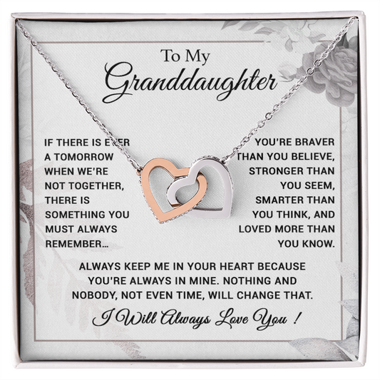 To My Granddaughter Necklace, Xmas Birthday Gift For Granddaughter from Grandma