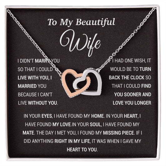To My Wife Necklace, Gift For Wife, Anniversary Gift For Wife, Christmas Gift 28_11_Tim