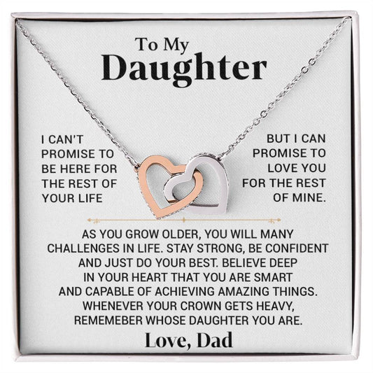 To My Daughter Necklace, Daughter Gift, Gift From Dad, Gift For Her 1111
