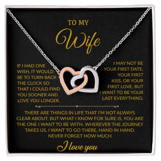 To My Wife Necklace, Gift For Wife, Anniversary Gift For Wife, Necklace For Wife 28_7_Gold