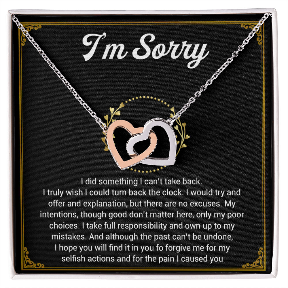 I'm Sorry Necklace Gifts, Apology Gifts For Her, Forgiveness Gift, Wife Gift