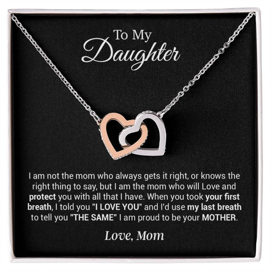 To My Daughter Necklace, Gift For Daughter From Mother, Mother's Day Gift