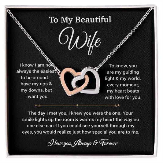 To My Wife Necklace, Gift For Wife, Anniversary Gift For Wife, Necklace For Wife 5_6_Black