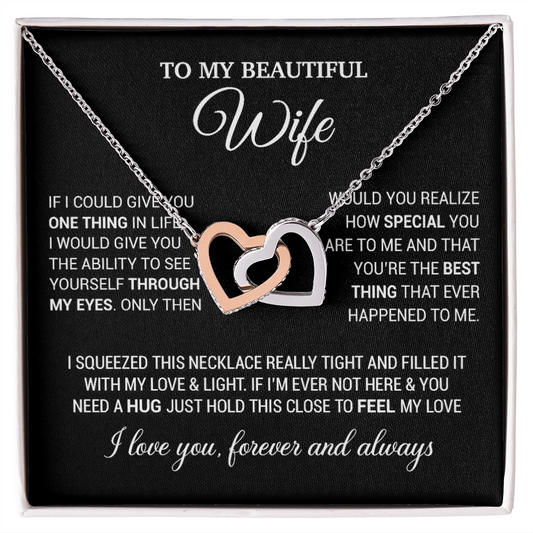 To My Wife Necklace, Necklace For Wife From Husband, Birthday Gifts
