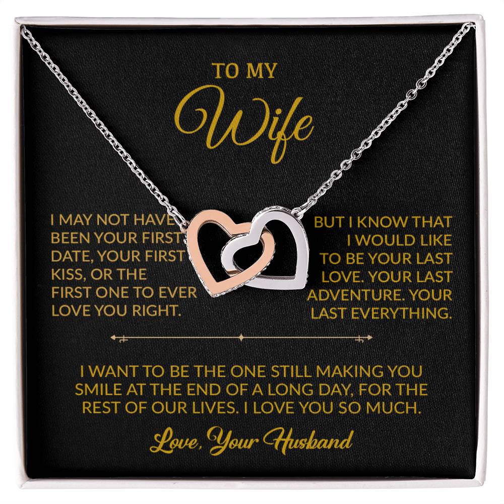 To My Wife Necklace, Gift For Wife, Anniversary Gift For Wife, Necklace For Wife 5_9_Gold