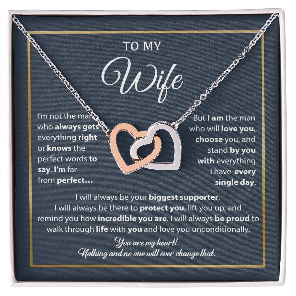 To My Wife Necklace, Gift For Wife, Anniversary Gift For Wife, Necklace For Wife 5_1_Blue_White