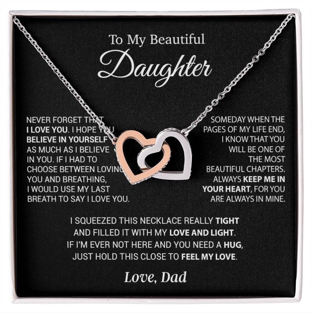 To My Daughter Necklace, Daughter Father Necklace, Daughter Gift From Dad 6_9