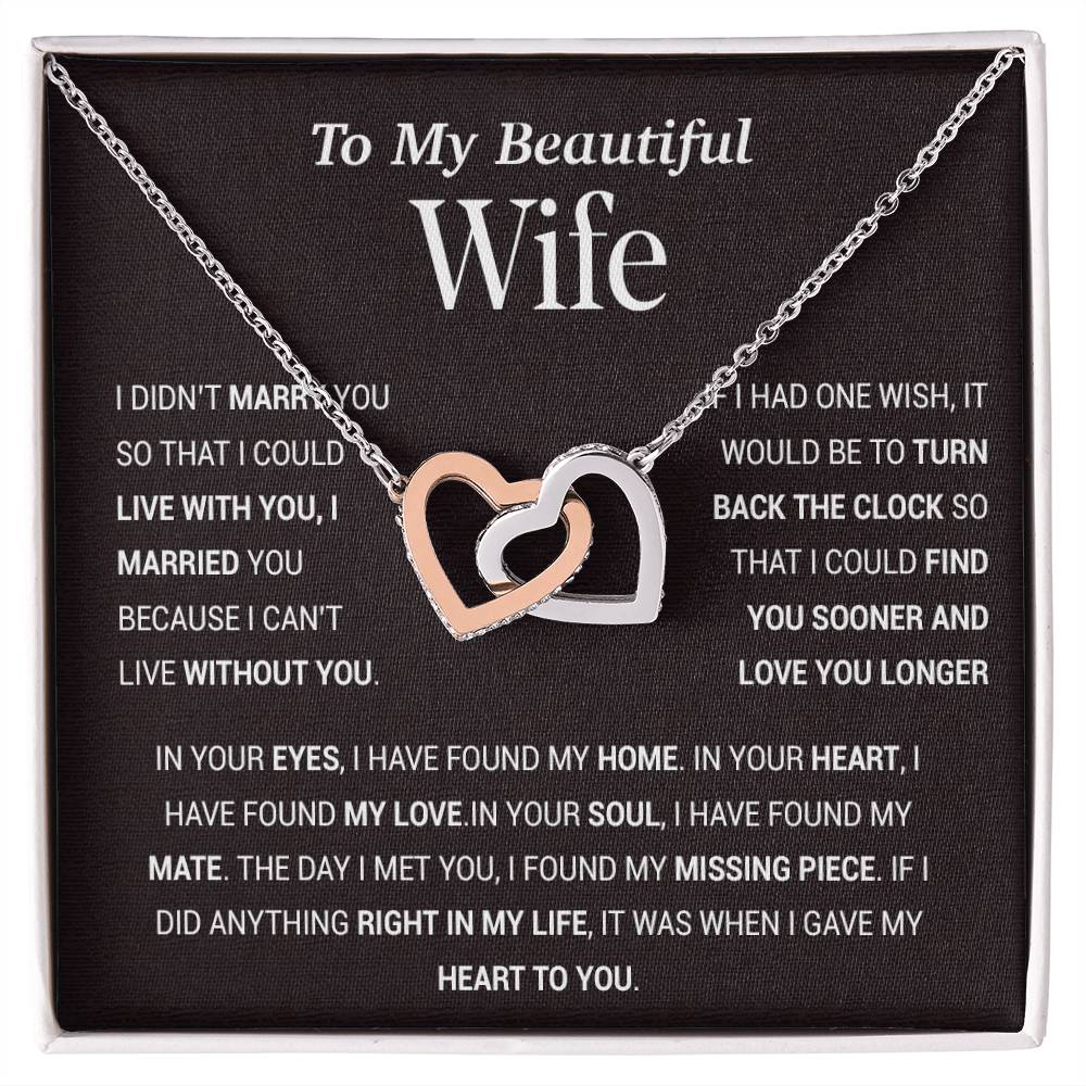 To My Wife Necklace, Gift For Wife, Anniversary Gift For Wife, Christmas Gift 27_11_Tim
