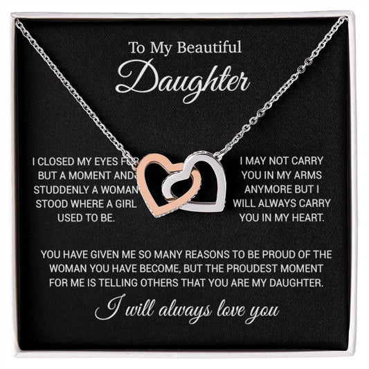 To My Daughter Necklace, Gift for Daughter from Dad, Daughter Father Necklace 24_11