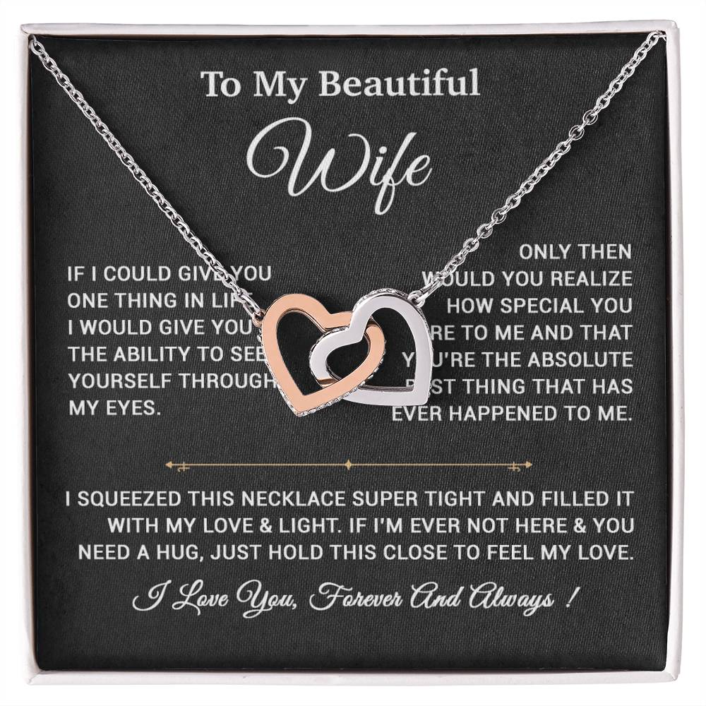 To My Wife Necklace, Gift For Wife, Anniversary Gift,Christmas Gift