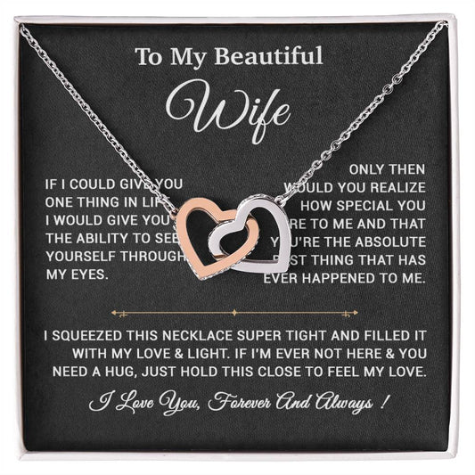 To My Wife Necklace, Gift For Wife, Anniversary Gift,Christmas Gift