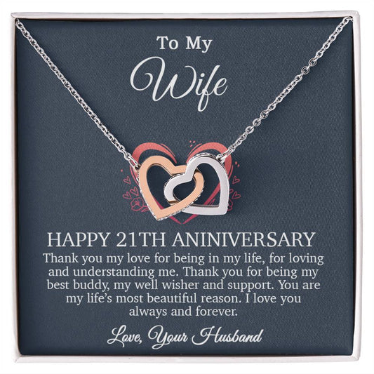 21th Anniversary Gift For Wife, 21 Year Anniversary Gifts, 21th Wedding Anniversary Gift Ideas_Blue